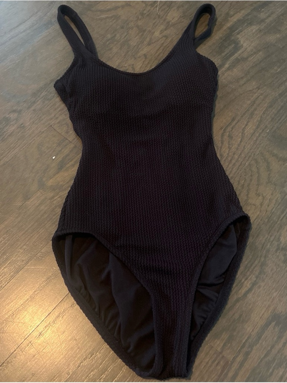 Time and Tru Classic Black womens  One-Piece Swimsuit